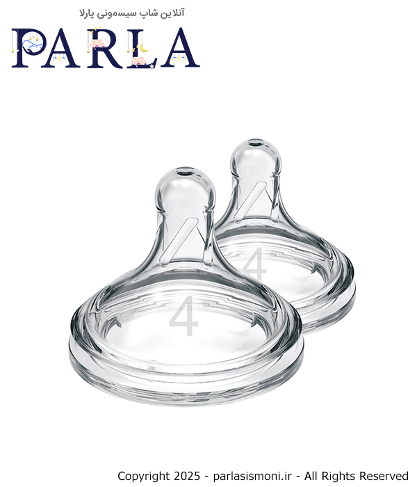 سرشیشه سیلیکونی دکتر براونز Dr. Brown’s مدل 4201 سایز ۴، ۲ عددی، ضد کولیک