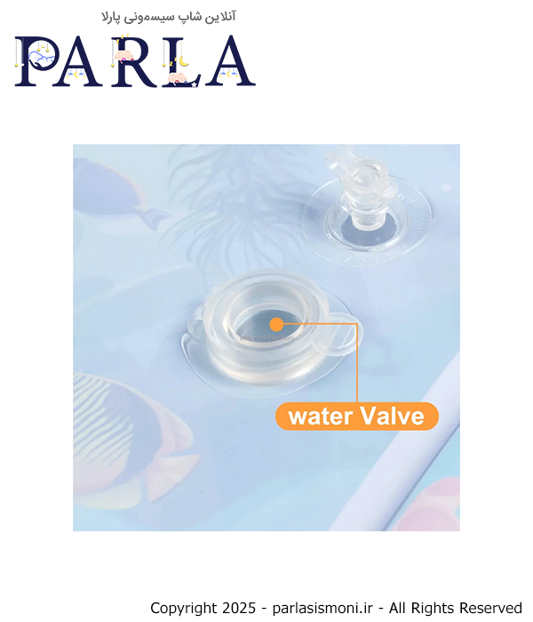 تشک بازی سمید مدل واتر مت طرح آکواریوم کد 1000