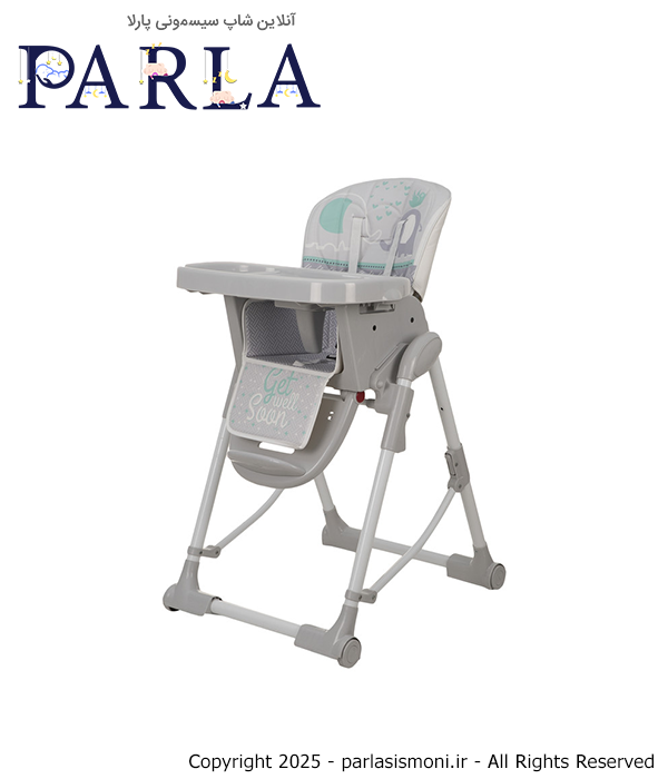 صندلی غذاخوری کودک بی بی ماک طرح فیل سبز