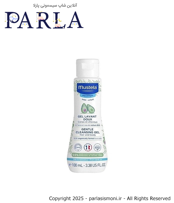 شامپو سر و بدن کودک موستلا 200 میل مدل Dermo-Cleansing
