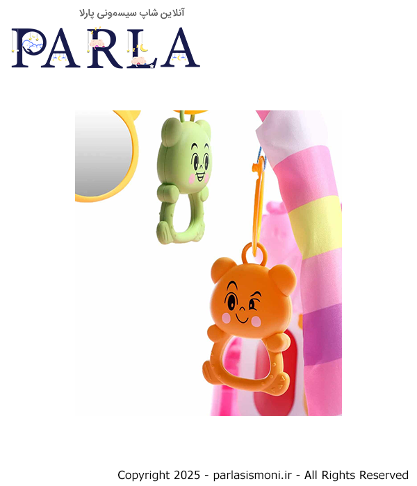 تشک بازی موزیکال پیانویی Children’s Pedal piano طرح زرافه صورتی