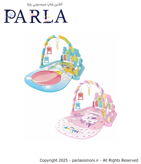 تشک بازی موزیکال پیانویی Children’s Pedal piano طرح زرافه صورتی