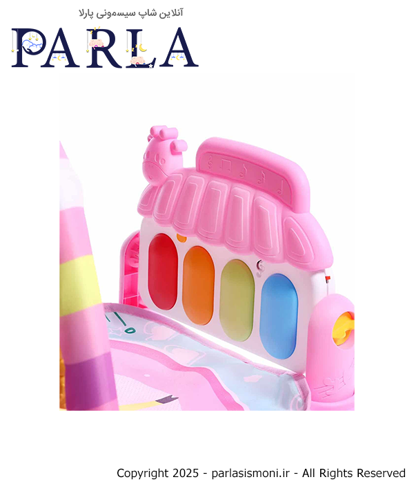 تشک بازی موزیکال پیانویی Children’s Pedal piano طرح زرافه صورتی