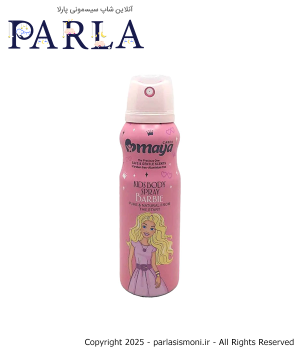 اسپری بدن کودک مایا طرح باربی Barbie حجم 130 میل