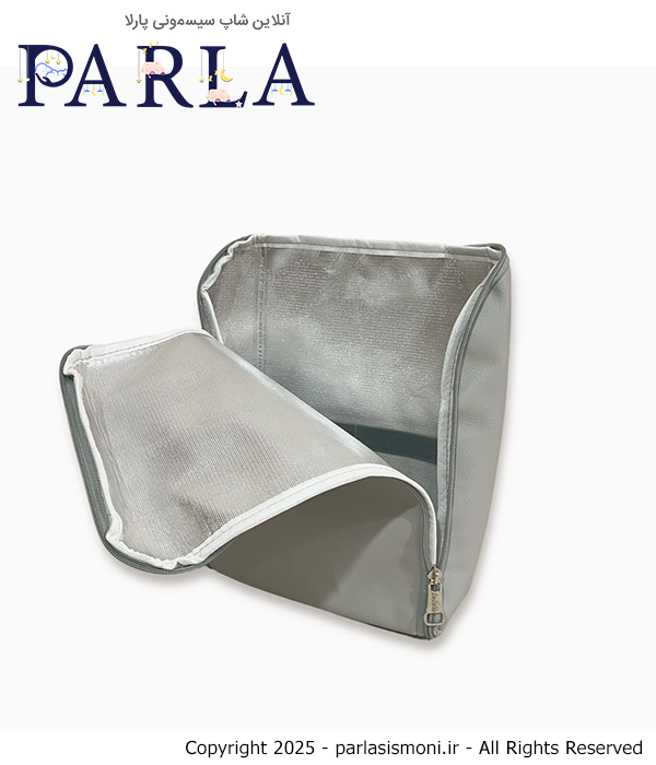 کوله پشتی لوازم نوزاد طرح مایورال ببتو Bebetto رنگ طوسی سیسمونی آنلاین شاپ پارلا