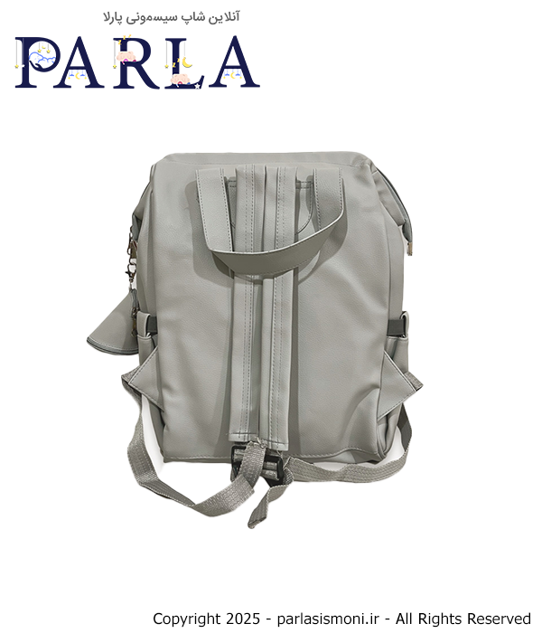 کوله پشتی لوازم نوزاد طرح مایورال ببتو Bebetto رنگ طوسی سیسمونی آنلاین شاپ پارلا