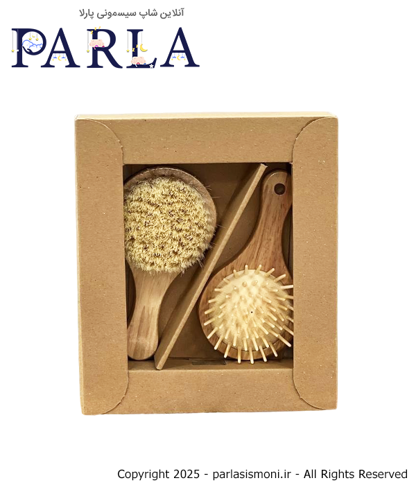 ست شانه و برس نوزاد 2 تکه چیکو Chicoo