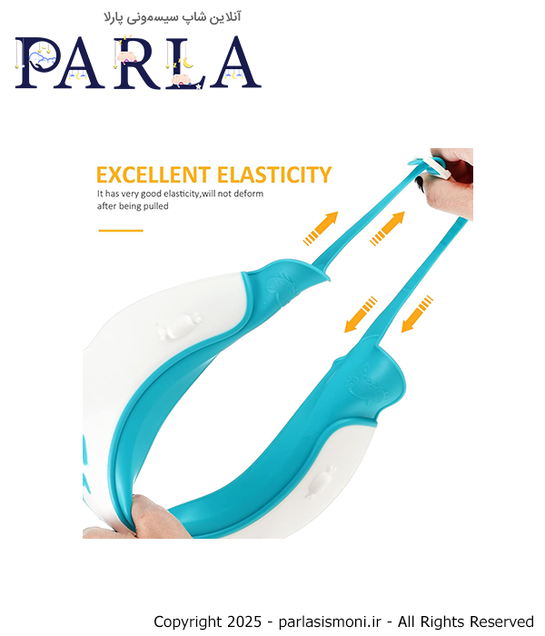 کلاه حمام نوزادی مدل دراگن SA رنگ آبی سیسمونی پارلا