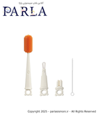 شیشه شور سیلیکونی طرح کله خرس youkebei (4 in 1) رنگ کرم سیسمونی آنلاین شاپ پارلا