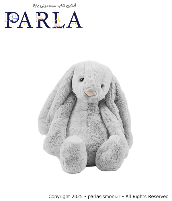 عروسک خرگوش جلی کت Jelly cat رنگ طوسی