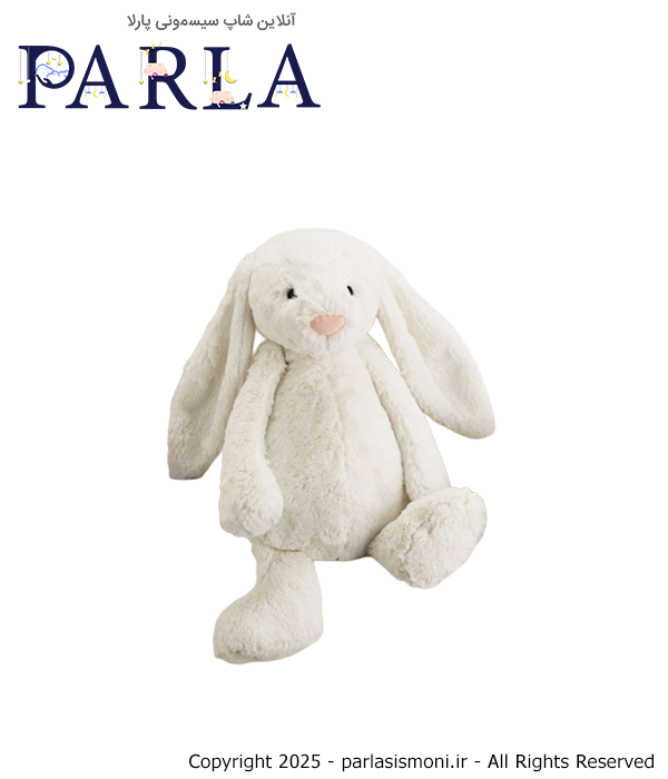 عروسک خرگوش جلی کت Jelly cat رنگ سفید