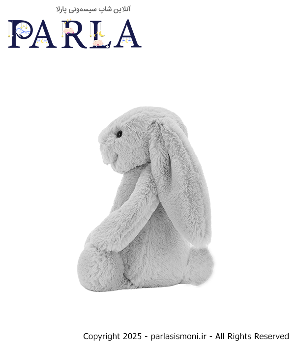 عروسک خرگوش جلی کت Jelly cat رنگ طوسی