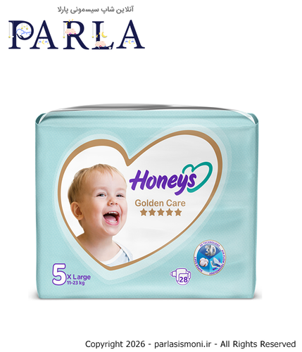 پوشک سایز ۵ هانیز بسته ۲۸ عددی سیسمونی آنلاین شاپ پارلا