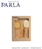 ست برس و شانه چوبی کودک Kidilo مدل Natural Care سیسمونی آنلاین شاپ پارلا