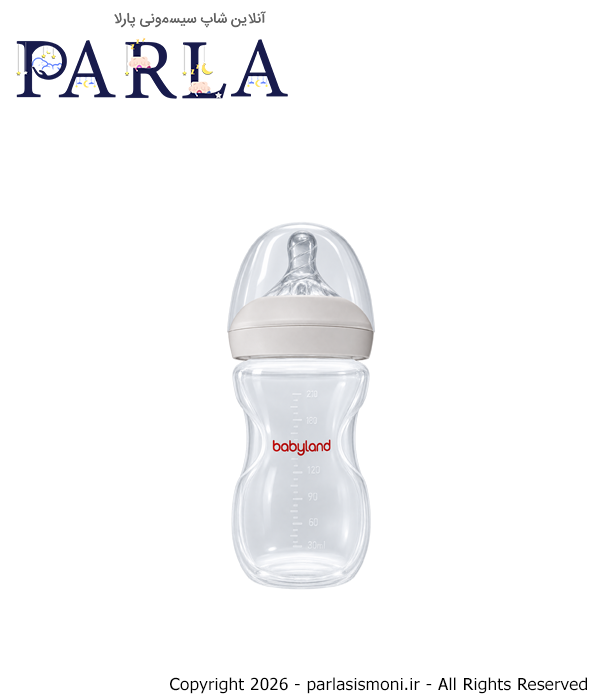 شیشه شیر طلقی نچرال 260 میل بیبی لند Baby Land سیسمونی پارلا