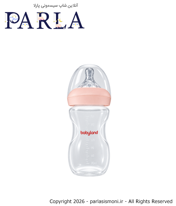 شیشه شیر طلقی نچرال 260 میل بیبی لند Baby Land سیسمونی پارلا